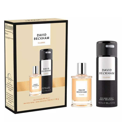 David Beckham | Classic | Gift Set | captivating | eau de toilette | deodorant | body spray | timeless | fragrance | style | fresh | blend | gin | tonic | lime | amber | spicy | citrus | scent | warm | woody | modern 