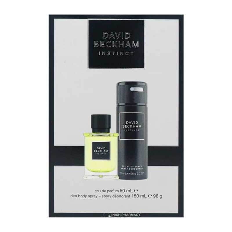 David Beckham Instinct Gift Set Eau de Toilette and Deodorant, mens bodycare gift set, mens aftershave, christmas gift sets for him
