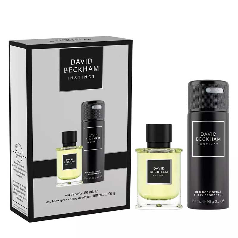 David Beckham Instinct Gift Set Eau de Toilette and Deodorant, gifts for him, body care gift sets for men, fragrance gift sets for men, mens christmas sets