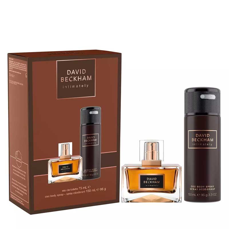 David Beckham | Intimately | Fragrance | Gift Set | aromatic | Eau de Toilette | Deodorant | Body Spray | warm | sensuous | long-lasting | captivating  | grapefruit | nutmeg | amber