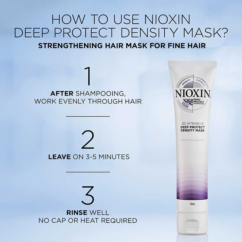 Nioxin | 3D Intensive | Deep Protect | Density Mask | anti breakage  | hair mask | professional hair growth mask | leave hair conditioner manageable | smooth