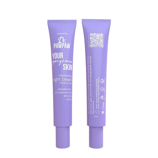 Dr Paw Paw Your Gorgeous Skin Rejuvenating Night Cream | soothing | hydrating | age-renewal benefits | firmer | smoother | more radiant skin | care | peaceful night's sleep.