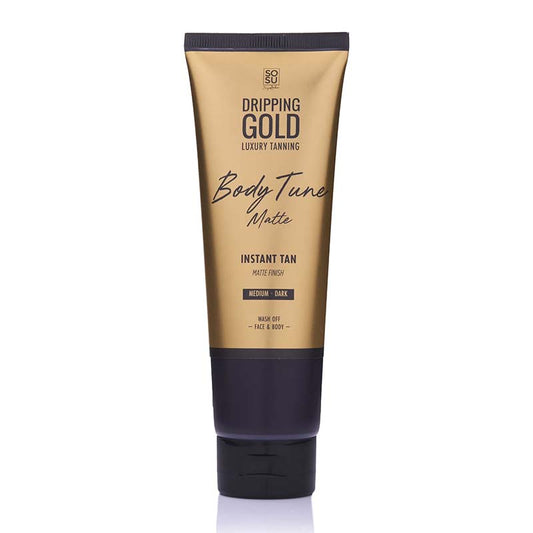 SOSU By Suzanne Jackson Body Tune Instant Tan | SOSU | Tan | tanning | instant tan | Body tune matte | Dripping gold luxury tan | SOSU tan 