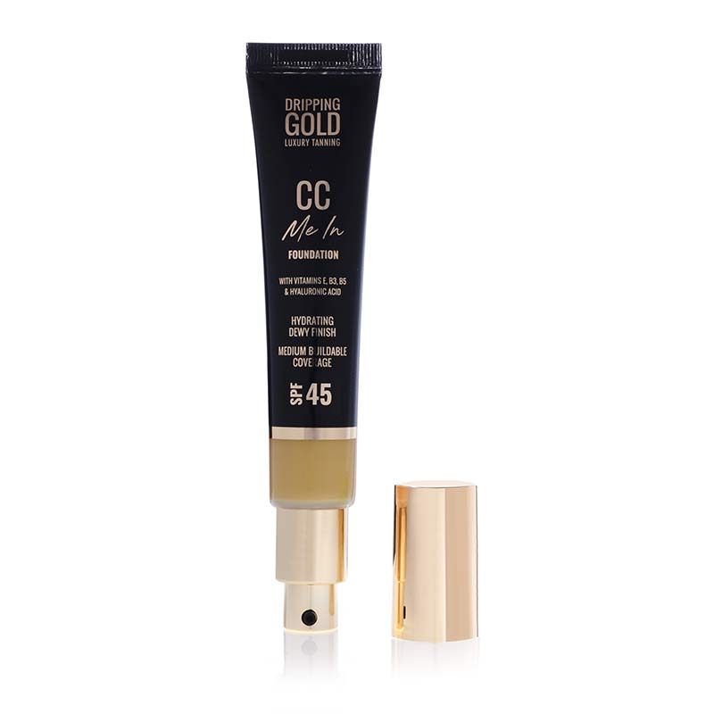 SoSu by SJ Dripping Gold CC Me In Foundation Medium Coverage SPF 45 07 Almond
