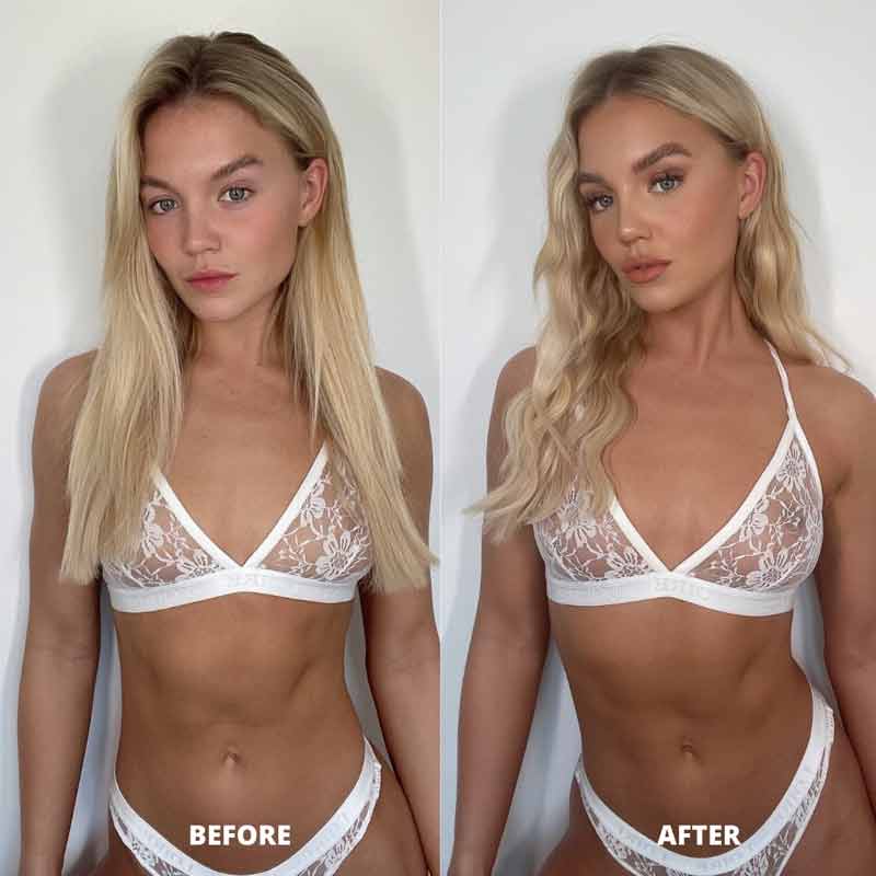 SOSU by Suzanne Jackson Dripping Gold Glowing Steady Gradual Tan | before and after tan