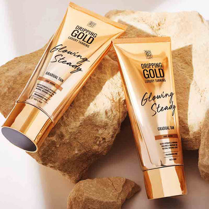 SOSU by Suzanne Jackson Dripping Gold Glowing Steady Gradual Tan
