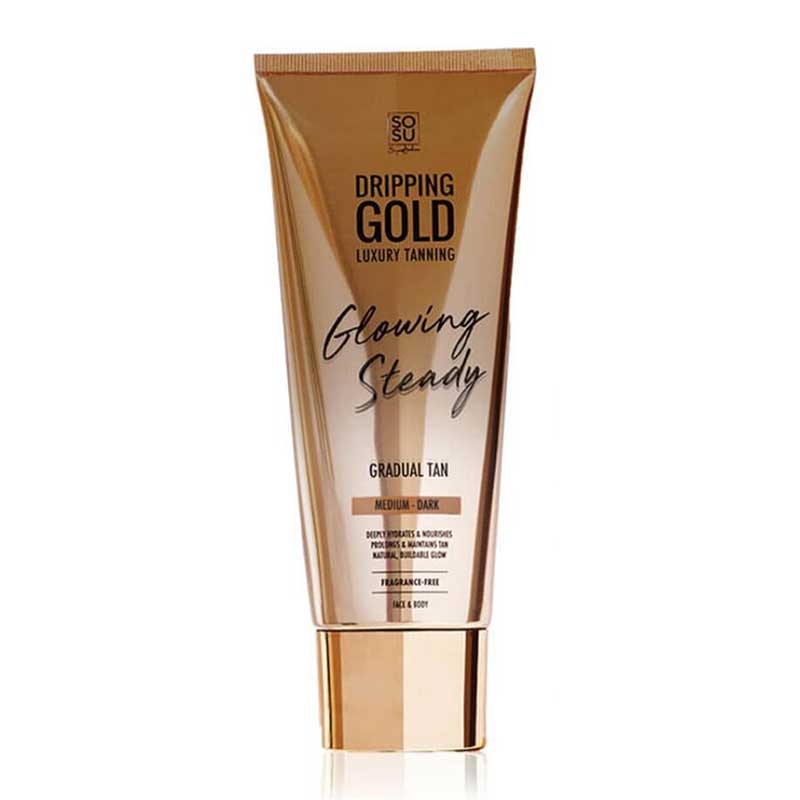 Dripping Gold Glowing Steady Gradual Tan