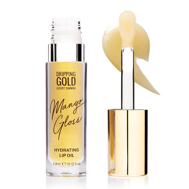 Dripping Gold Hydrating Lip Oil | moist | cherry | lightweight | glow | shine | extremely| mango | hydrate | golden | glow | glossy | juice | nourishing | lip| oil | light | cherry | lips | moistened | nourished