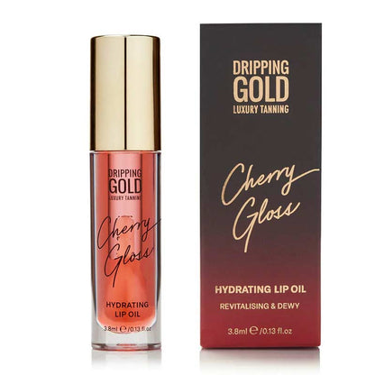 Dripping Gold Hydrating Lip Oil | extremely | nourishing | lip| oil | light | cherry | lips | moistened | nourished | dewy | revive | luminous | shine