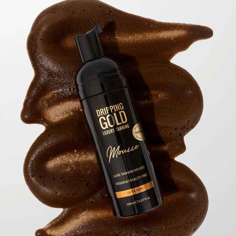 Dripping Gold Luxury Tanning Mousse - Ultra Dark texture swatch