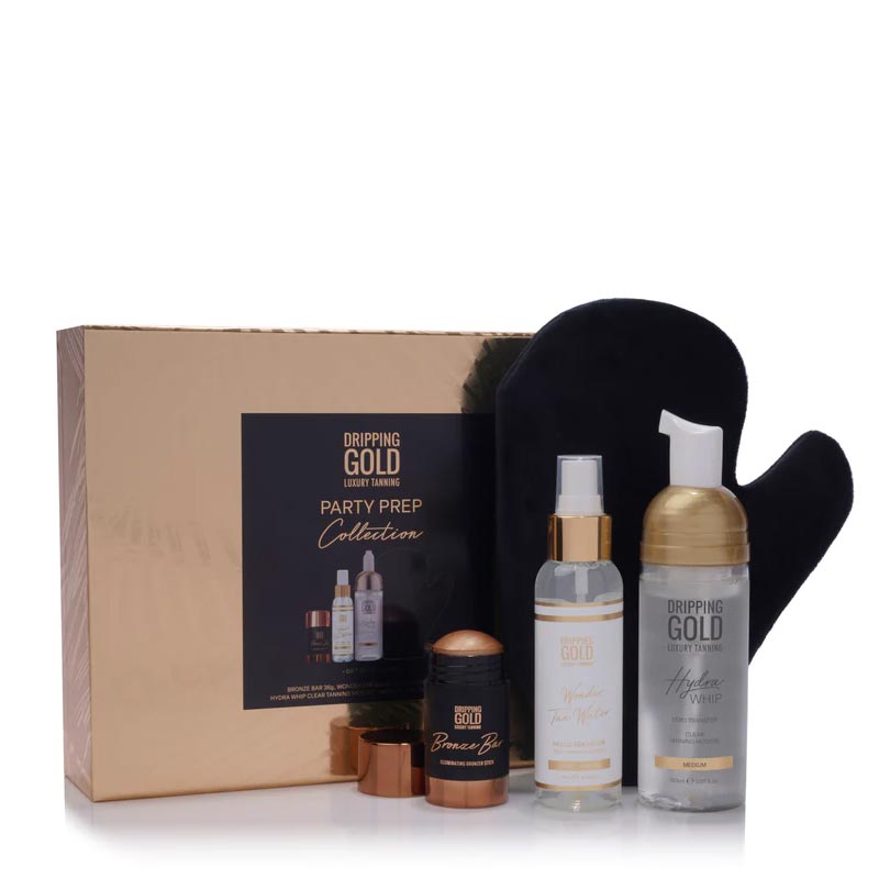 Dripping Gold Party Prep Collection Gift Set