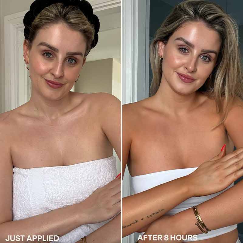 Dripping Gold Tanning Butter Before & After Katie Jackson