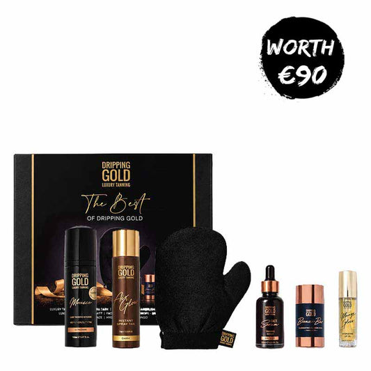 Dripping Gold The Best Of Dripping Gold Self Tanning Gift Set worth 90 euros