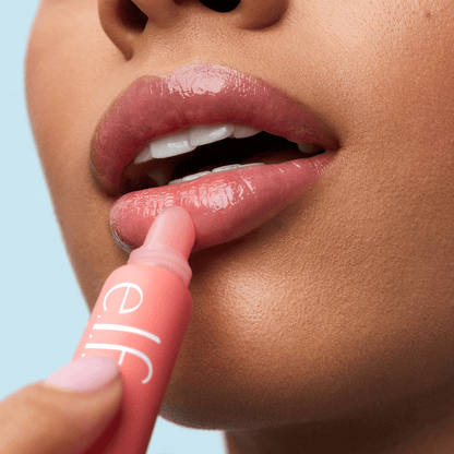e.l.f. Squeeze Me Lip Balm | Juicy lips | Hydrated | Sheer color | Hyaluronic acid | Shea butter | Goji berry | Lightweight | Moisturizing | Vegan | Cruelty-free