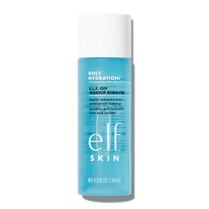e.l.f Skin Holy Hydration! e.l.f. Off Makeup Remover | gentle bi-phase formula | effectively removes waterproof makeup | hydrates and nourishes skin | clean and refreshed feeling