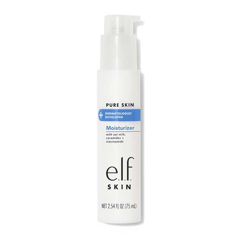 e.l.f Skin Pure Skin Moisturizer | fragrance-free formula | creamy texture | hydrates and nourishes | leaves skin smooth and refreshed