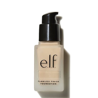e.l.f. | Flawless | Satin | Foundation | flawless base | lightweight | liquid | semi-matte finish | naturally blends into | medium-to-full coverage | buildable | blendable | improves uneven skin tone | texture | hydrated | radiant finish
