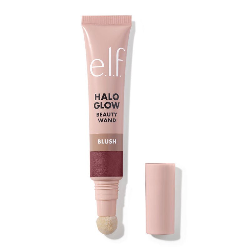 e.l.f. | Halo Glow | Blush |  Beauty Wand | luminous | pigmented | squalane | luminous | lightweight texture | flushed | pop of color | cushion-tip applicator | hydration | radiant | glowing | Candlelit | Rosé You Slay | Magic Hour | Berry Radiant