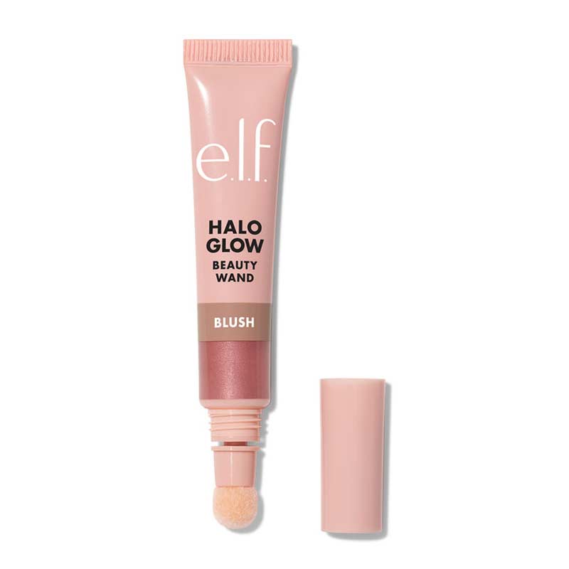 e.l.f. | Halo Glow | Blush |  Beauty Wand | luminous | pigmented | squalane | luminous | lightweight texture | flushed | pop of color | cushion-tip applicator | hydration | radiant | glowing | Candlelit | Rosé You Slay | Magic Hour | Berry Radiant | Pink Me Up