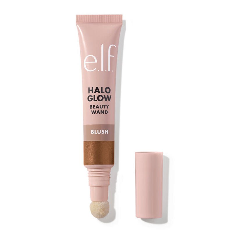 e.l.f. | Halo Glow | Blush |  Beauty Wand | luminous | pigmented | squalane | luminous | lightweight texture | flushed | pop of color | cushion-tip applicator | hydration | radiant | glowing | Candlelit | Rosé You Slay | Magic Hour | Berry Radiant