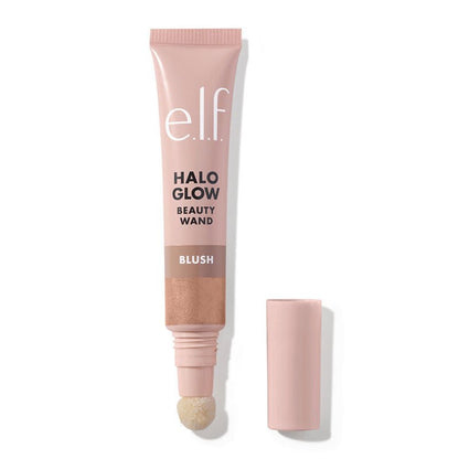 e.l.f. | Halo Glow | Blush |  Beauty Wand | luminous | pigmented | squalane | luminous | lightweight texture | flushed | pop of color | cushion-tip applicator | hydration | radiant | glowing | Candlelit | Rosé You Slay | Magic Hour | Berry Radiant