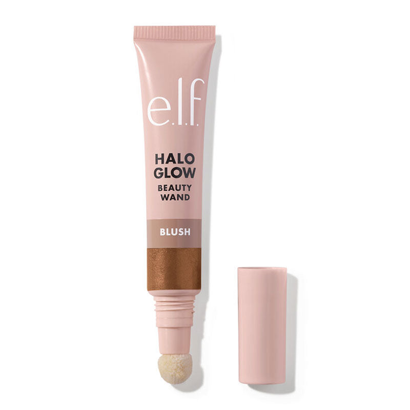 e.l.f. | Halo Glow | Blush |  Beauty Wand | luminous | pigmented | squalane | luminous | lightweight texture | flushed | pop of color | cushion-tip applicator | hydration | radiant | glowing | Candlelit | Rosé You Slay | Magic Hour | Berry Radiant