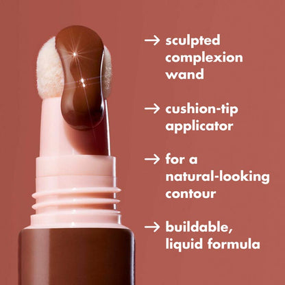 e.l.f. | Halo Glow | Contour | Beauty Wand | liquid contour | easy-to-use | cushion-tip applicator | naturally sculpted complexion | radiant | buildable colour | 2% squalane | hydrated | define | sculpt