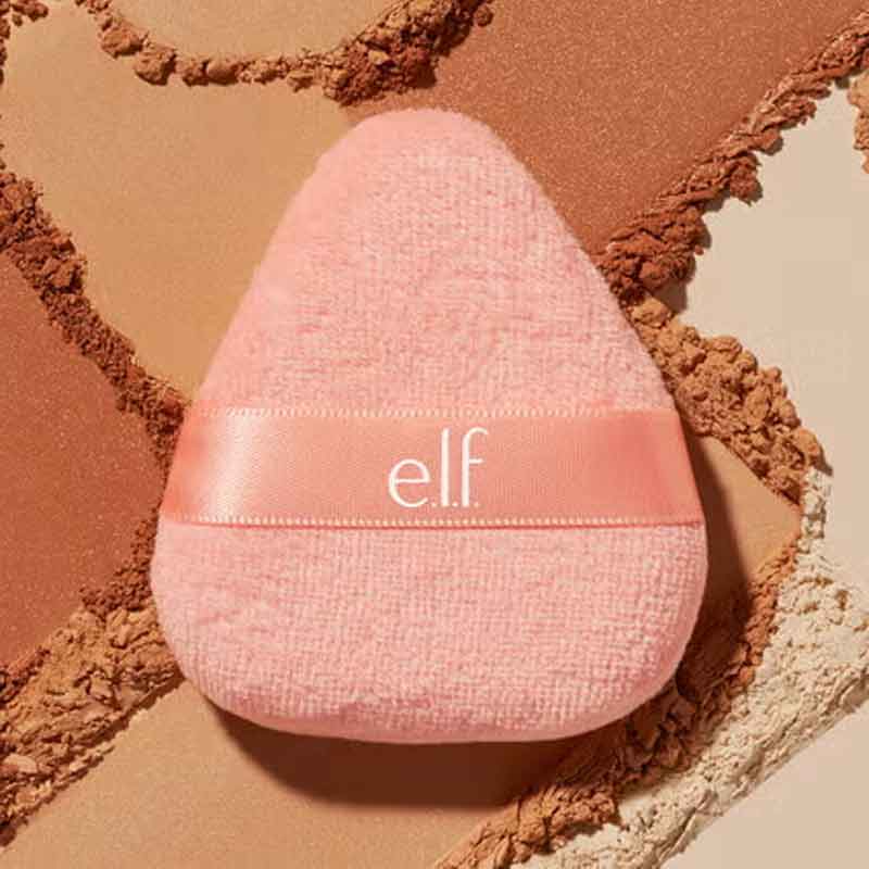 e.l.f. Halo Glow Powder Puff in setting powder