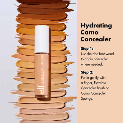e.l.f. Hydrating Camo Concealer | Concealer | Full coverage concealer | Cover impurities | Camouflage imperfections | Satin finish | All day wear | Non comedogenic | Hydrating