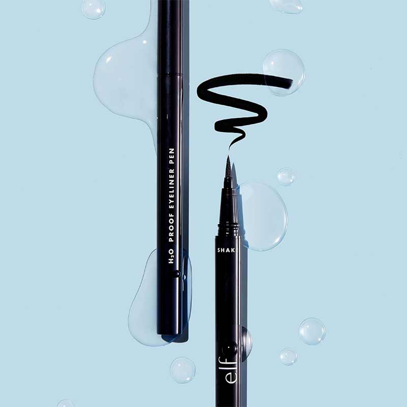 e.l.f. Intense H20 Proof Eyeliner Pen | Matte Finish | Liquid eyeliner | Waterproof | Smudge proof | Splash proof | Precision felt tip