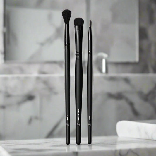 e.l.f No Budge Eye Brush Set, eyeshadow brushes, elf makeup brushes