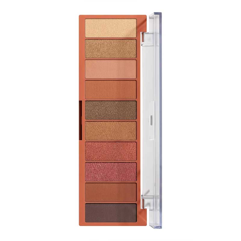  e.l.f. Perfect 10 Eyeshadow Palette | 10-Color Wonder | Warm-Toned Lineup | Shimmer and Matte Rose Gold Shades | Subtle Day Looks | Bold Night Looks | Ultra-Pigmented | Matte and Shimmer Shades | Blend to Perfection | Shading, Highlighting, and Defining Eyes