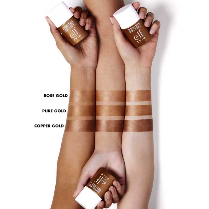 e.l.f. Skin Bronzing Drops Tinted Serum Shade Swatches