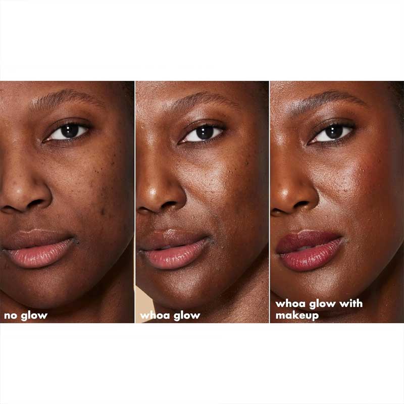 e.l.f Skin Suntouchable! Whoa Glow SPF 30 | glowy sunscreen and makeup primer | lightweight | broad-spectrum protection | radiant glow | non-greasy | hydrating | wear alone or under makeup