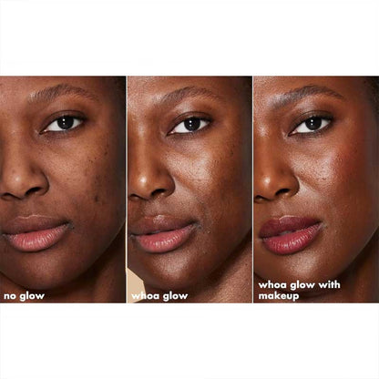 e.l.f Skin Suntouchable! Whoa Glow SPF 30 | glowy sunscreen and makeup primer | lightweight | broad-spectrum protection | radiant glow | non-greasy | hydrating | wear alone or under makeup