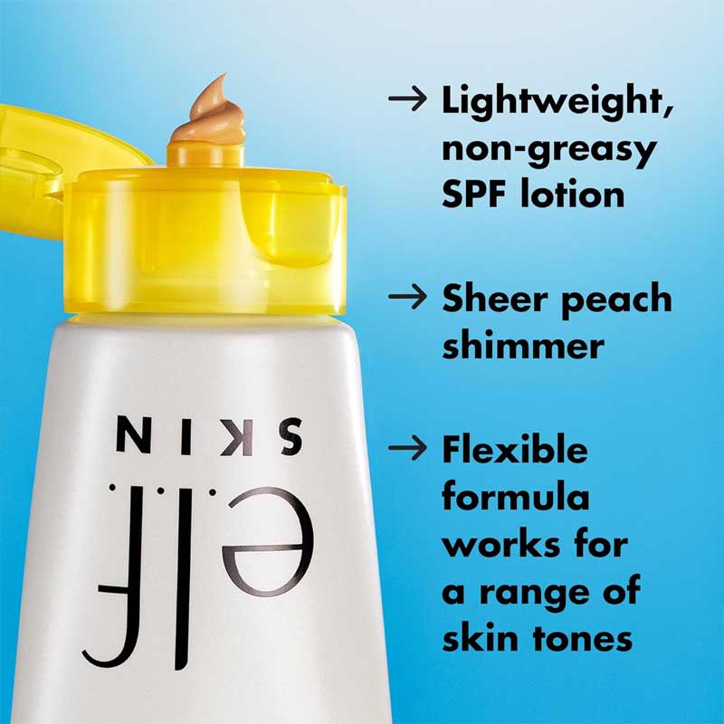 e.l.f Skin Suntouchable! Whoa Glow SPF 30 | glowy sunscreen and makeup primer | lightweight | broad-spectrum protection | radiant glow | non-greasy | hydrating | wear alone or under makeup