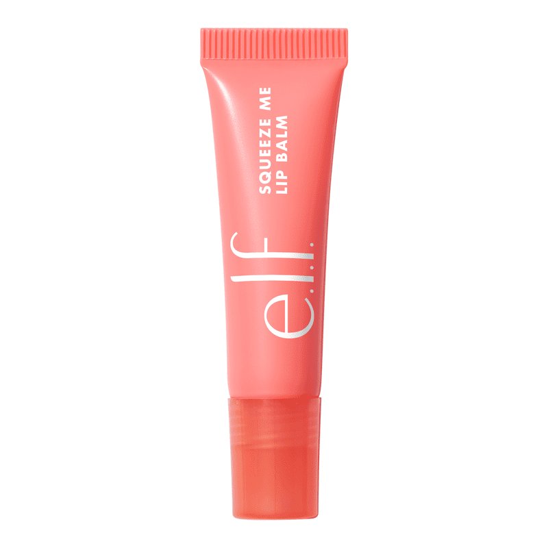 e.l.f. Squeeze Me Lip Balm | Juicy lips | Hydrated | Sheer color | Hyaluronic acid | Shea butter | Goji berry | Lightweight | Moisturizing | Vegan | Cruelty-free | Strawberry 