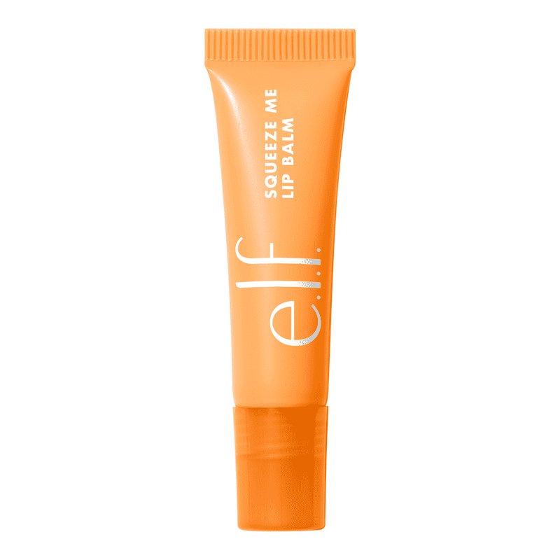 e.l.f. Squeeze Me Lip Balm | Juicy lips | Hydrated | Sheer color | Hyaluronic acid | Shea butter | Goji berry | Lightweight | Moisturizing | Vegan | Cruelty-free | Peach