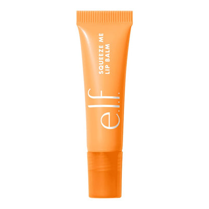 e.l.f. Squeeze Me Lip Balm | Juicy lips | Hydrated | Sheer color | Hyaluronic acid | Shea butter | Goji berry | Lightweight | Moisturizing | Vegan | Cruelty-free | Peach