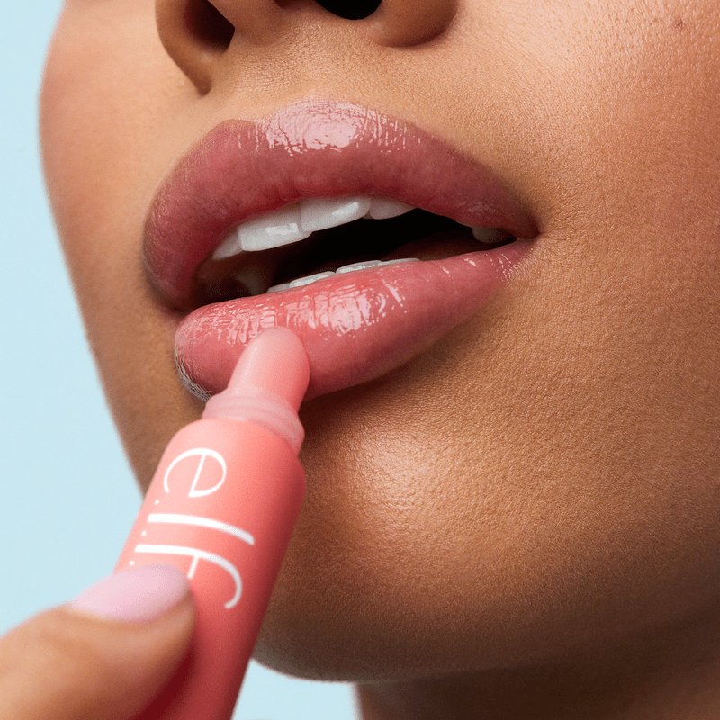 e.l.f. Squeeze Me Lip Balm | Juicy lips | Hydrated | Sheer color | Hyaluronic acid | Shea butter | Goji berry | Lightweight | Moisturizing | Vegan | Cruelty-free