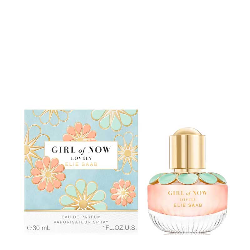 Elie Saab Girl of Now Lovely Eau de Parfum | radiant ode | modern spirit | "Now generation" | new green anise flower design | coral pink juice | glamour | embodiment | Elie Saab universe | captures | timeless femininity | remarkable detailing | Lebanese fashion house.