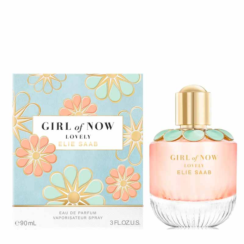 Elie Saab Girl of Now Lovely Eau de Parfum | radiant ode | modern spirit | "Now generation" | new green anise flower design | coral pink juice | glamour | embodiment | Elie Saab universe | captures | timeless femininity | remarkable detailing | Lebanese fashion house.