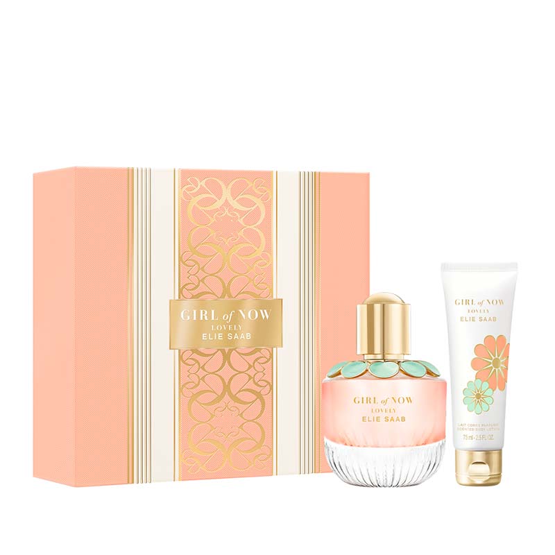 Elie Saab, Girl of Now, Eau de Parfum, perfumed body lotion, Christmas gift set, gift for her, fragrance for her