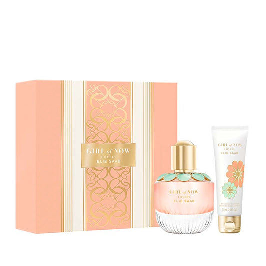 Elie Saab, Girl of Now, Eau de Parfum, perfumed body lotion, Christmas gift set, gift for her, fragrance for her