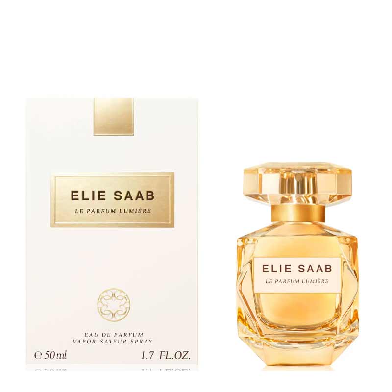 Elie Saab Le Parfum Lumière Eau de Parfum | fragrance | expression | confidence | sensuality | inspired by Mediterranean sunrise | warm | radiant notes | empower | embrace your inner light.