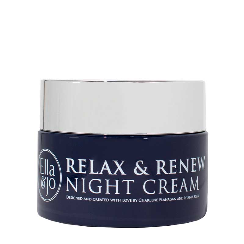 Ella and Jo Relax & Renew Night Cream | Skin Rejuvenation | Hydrating Night Cream | Super Ingredients | Stimulates Skin Rejuvenation | Daily Use | Skin Hero
