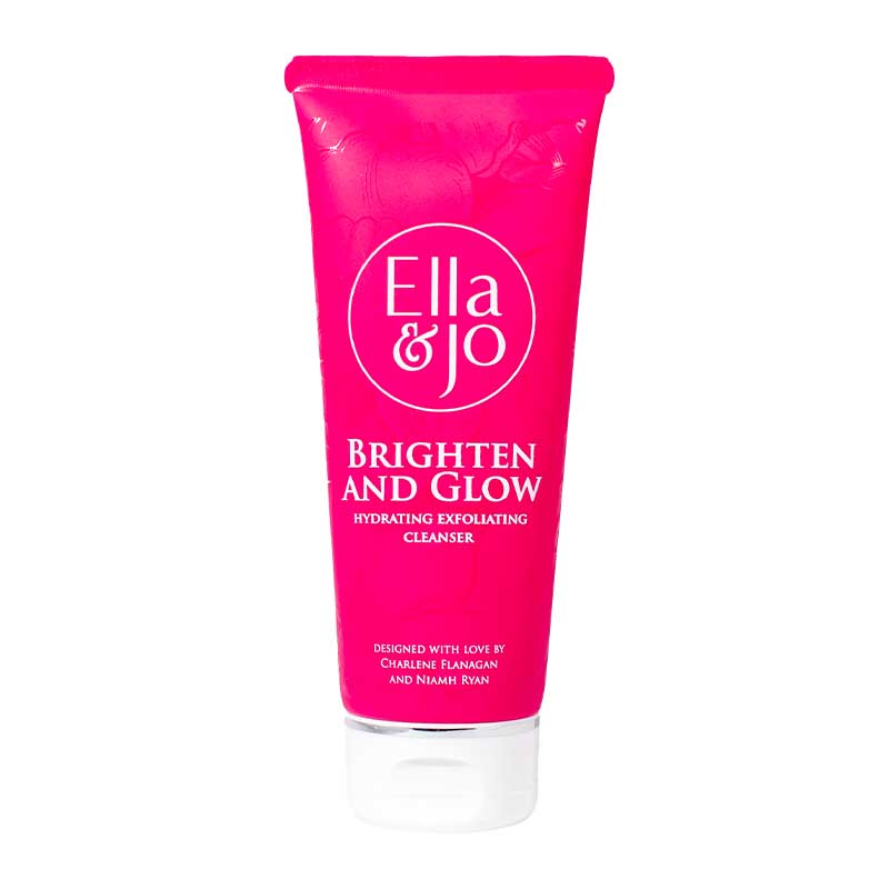 Ella and Jo Brighten & Glow Hydrating Cleanser | Nourishes Skin | Gently Cleanses and Exfoliates | Reveals Hydrated, Smooth, and Radiant Skin