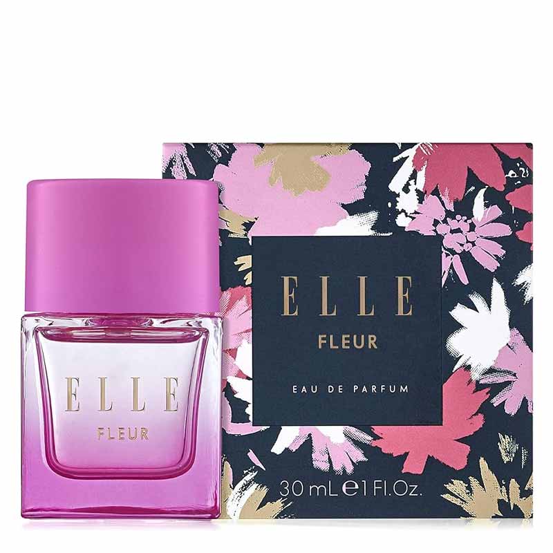 Elle | Fleur | Eau de Parfum | fearless | strong | modern | floral | vibrant | blends | bright | top notes | bergamot | pear | freesia | bamboo | citrus | fruity | florals | jasmine | lily | orange blossom | red apple | raspberry | long lasting | plum | patchouli | sandalwood | vanilla 
