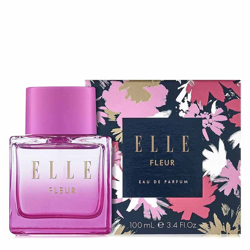 Elle | Fleur | Eau de Parfum | fearless | strong | modern | floral | vibrant | blends | bright | top notes | bergamot | pear | freesia | bamboo | citrus | fruity | florals | jasmine | lily | orange blossom | red apple | raspberry | long lasting | plum | patchouli | sandalwood | vanilla 