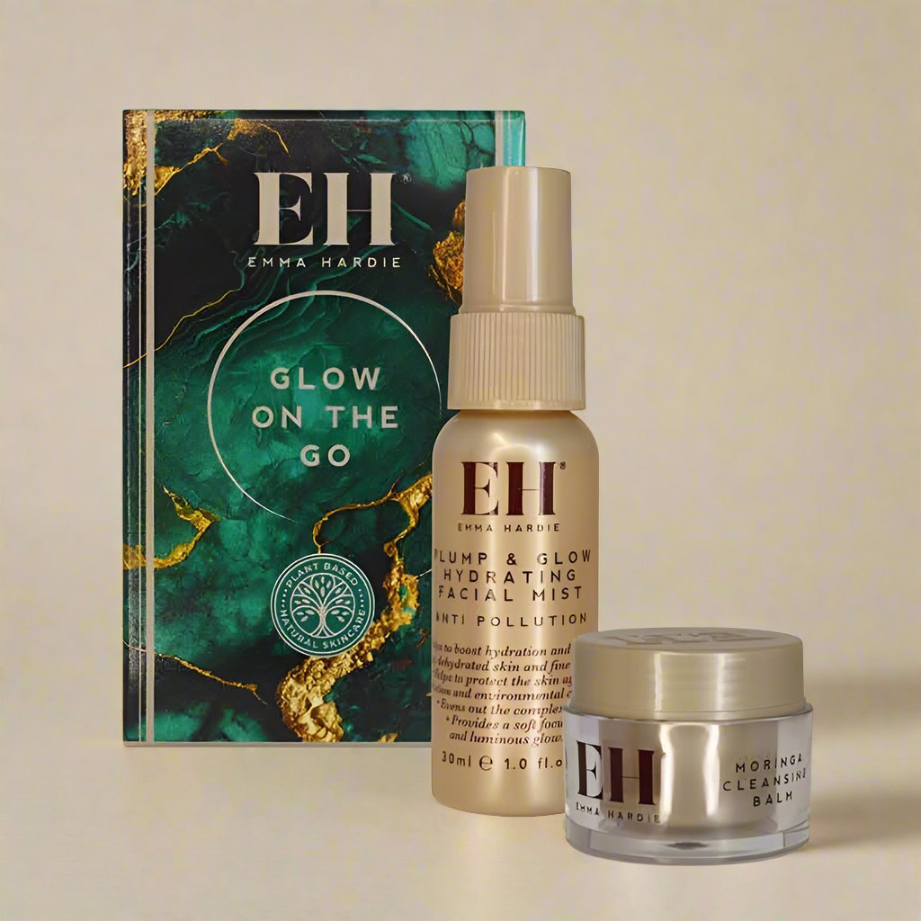 Emma Hardie Glow On the Go Gift Set, moringa cleansing balm